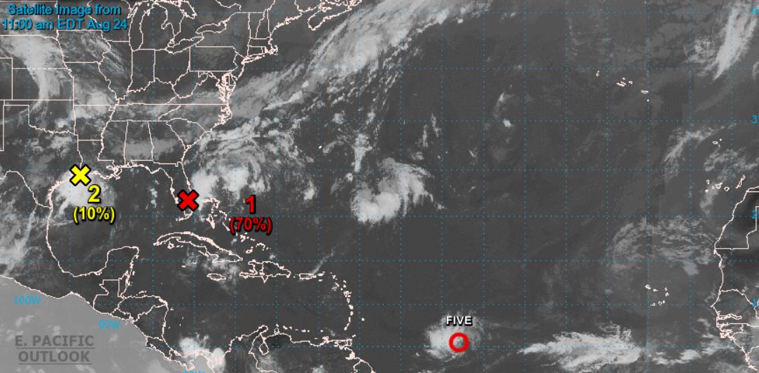     Naissance de la dépression tropicale n°5 à l'est des petites Antilles


