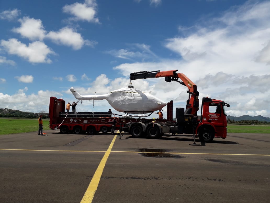     L'hélicoptère de remplacement du Dragon 972 est arrivé en Martinique

