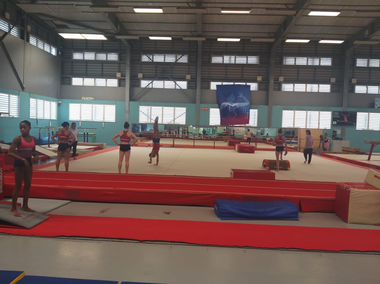     L'équipe de France de Gymnastique artistique féminine en stage en Martinique

