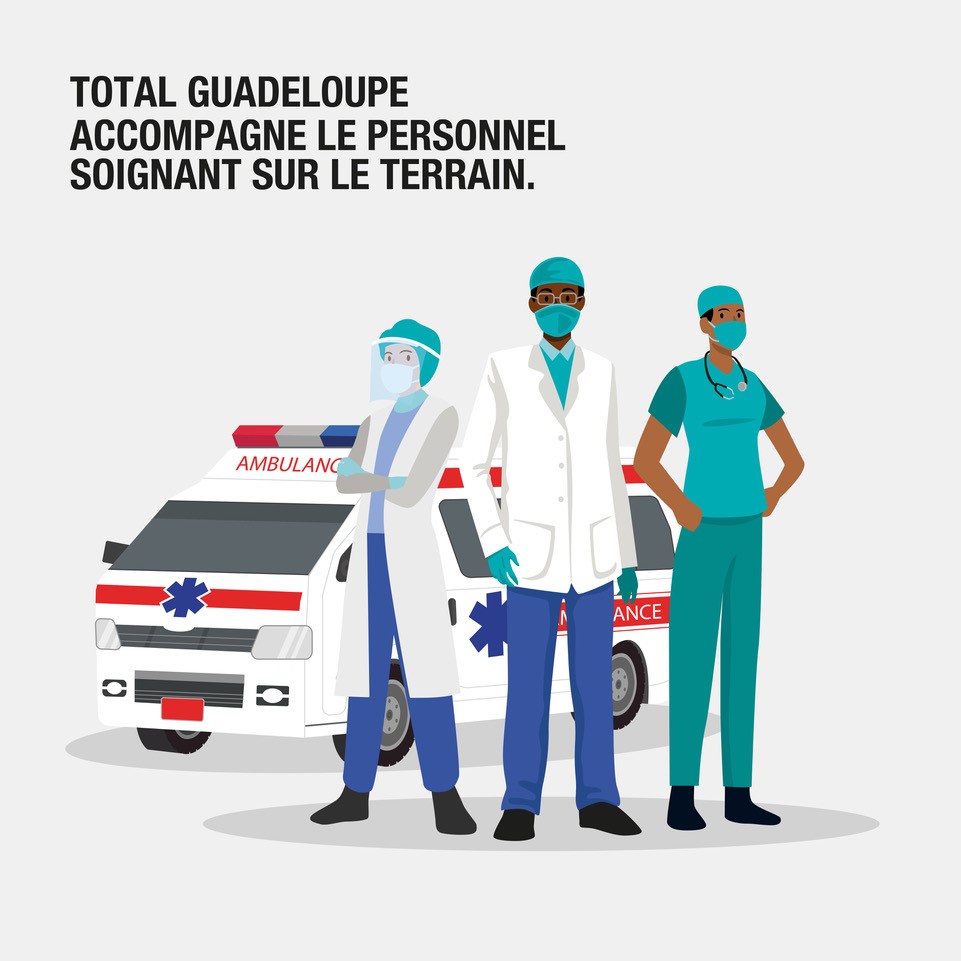     Total Guadeloupe soutient le personnel soignant

