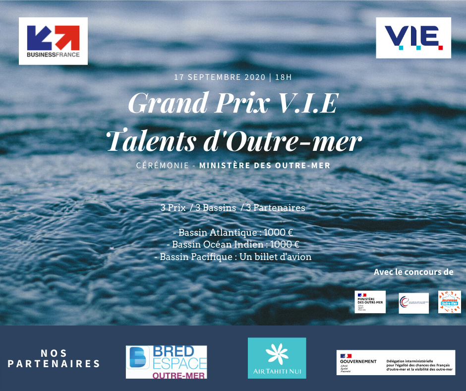     Grand Prix V.I.E : valoriser nos talents ultramarins à l'international 

