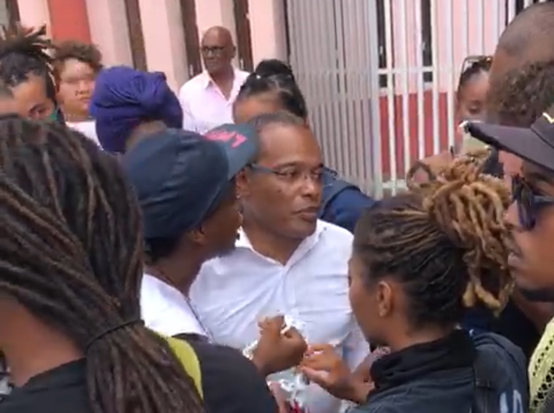     Tensions entre Didier Laguerre et des militants devant la mairie

