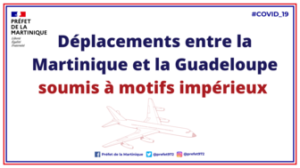     COVID-19 : le retour des motifs impérieux concernant les déplacements entre la Martinique, la Guadeloupe et les Îles du Nord

