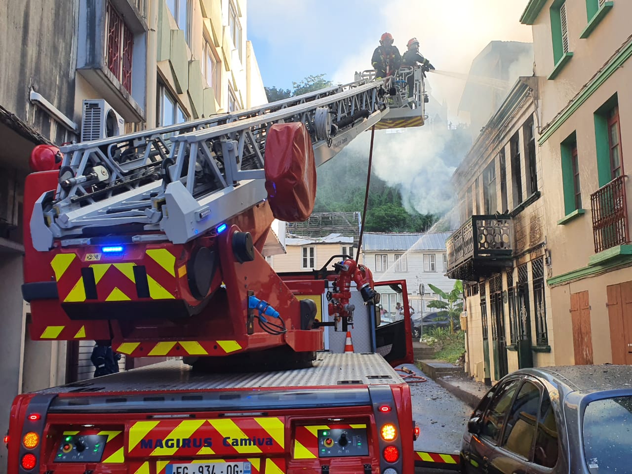 Une mère de famille et ses deux enfants blessés dans un incendie à Fort-de-France