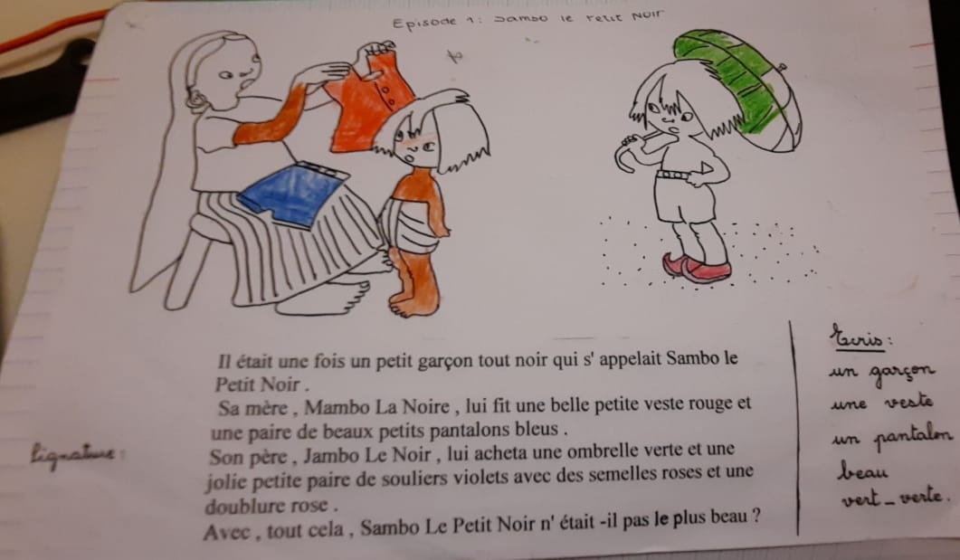     "Sambo le petit noir", un livre rempli de stéréotypes racistes est étudié dans une école de Martinique

