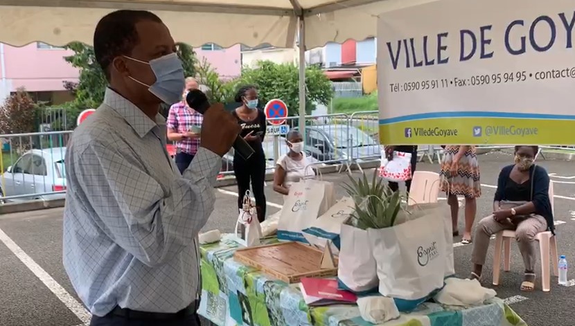     La ville de Goyave a distribué des paniers alimentaires 

