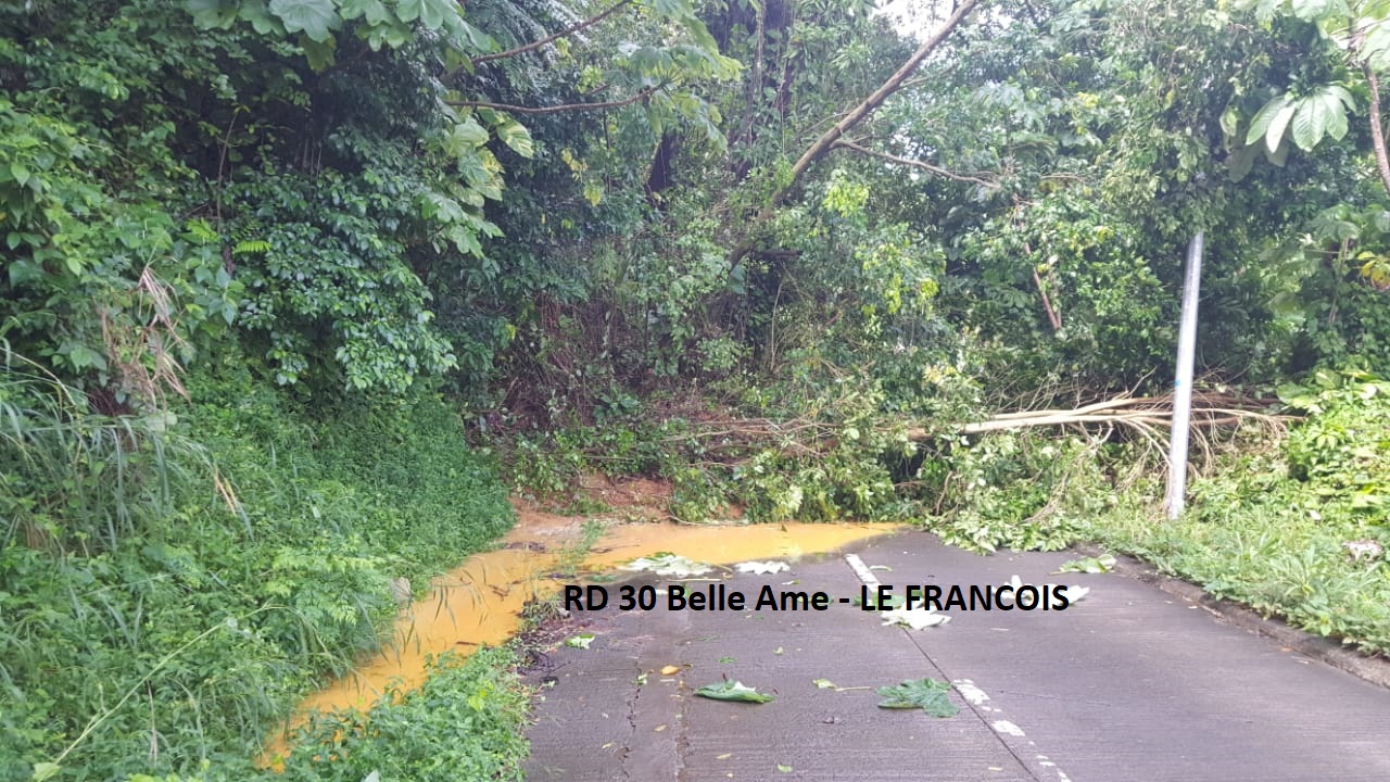     Quel est l'état du réseau routier en Martinique après 11 jours de pluies intenses ?


