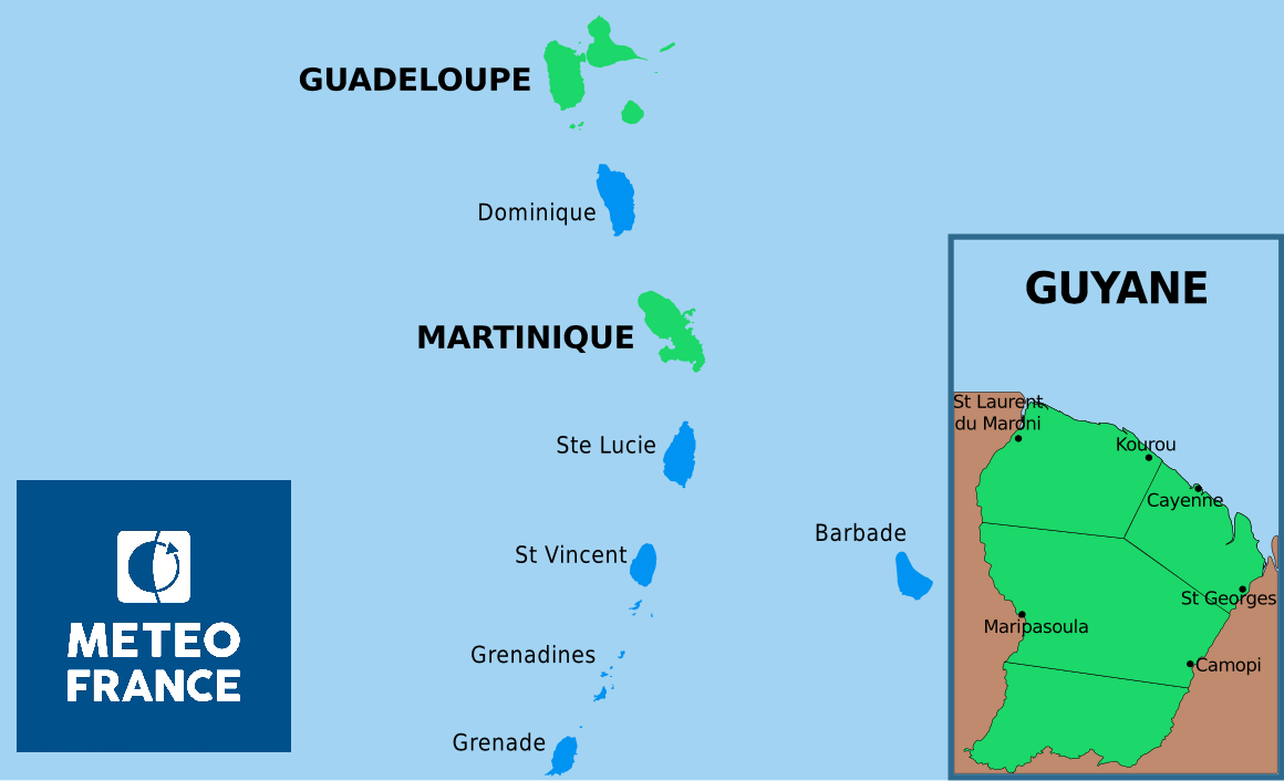     Météo : retour au vert , après un épisode pluvieux soutenu dans le Nord Caraïbe

