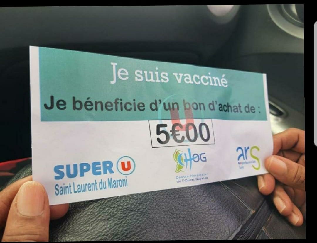     Vaccin : le Super U de Saint-Laurent du Maroni renonce à offrir des bons d'achat

