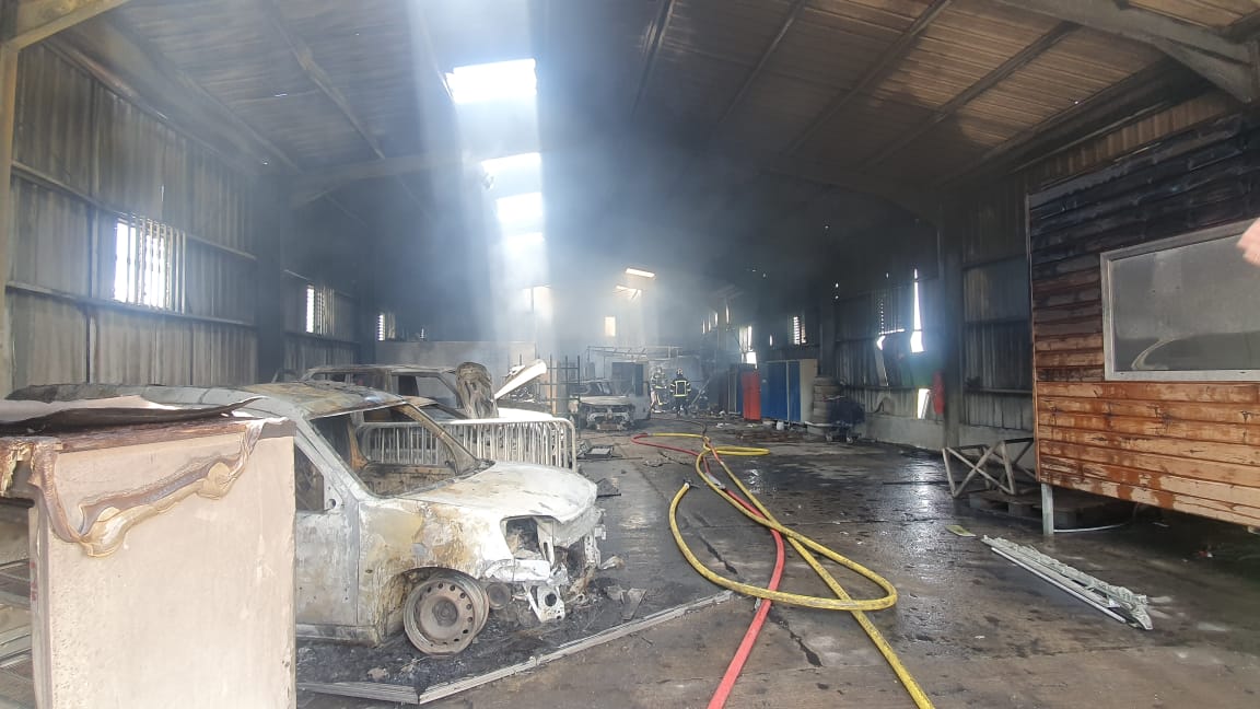     Un incendie ravage un entrepôt du SYVADE 

