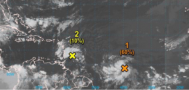     Le NHC surveille de près la deuxième onde tropicale située dans l'Atlantique

