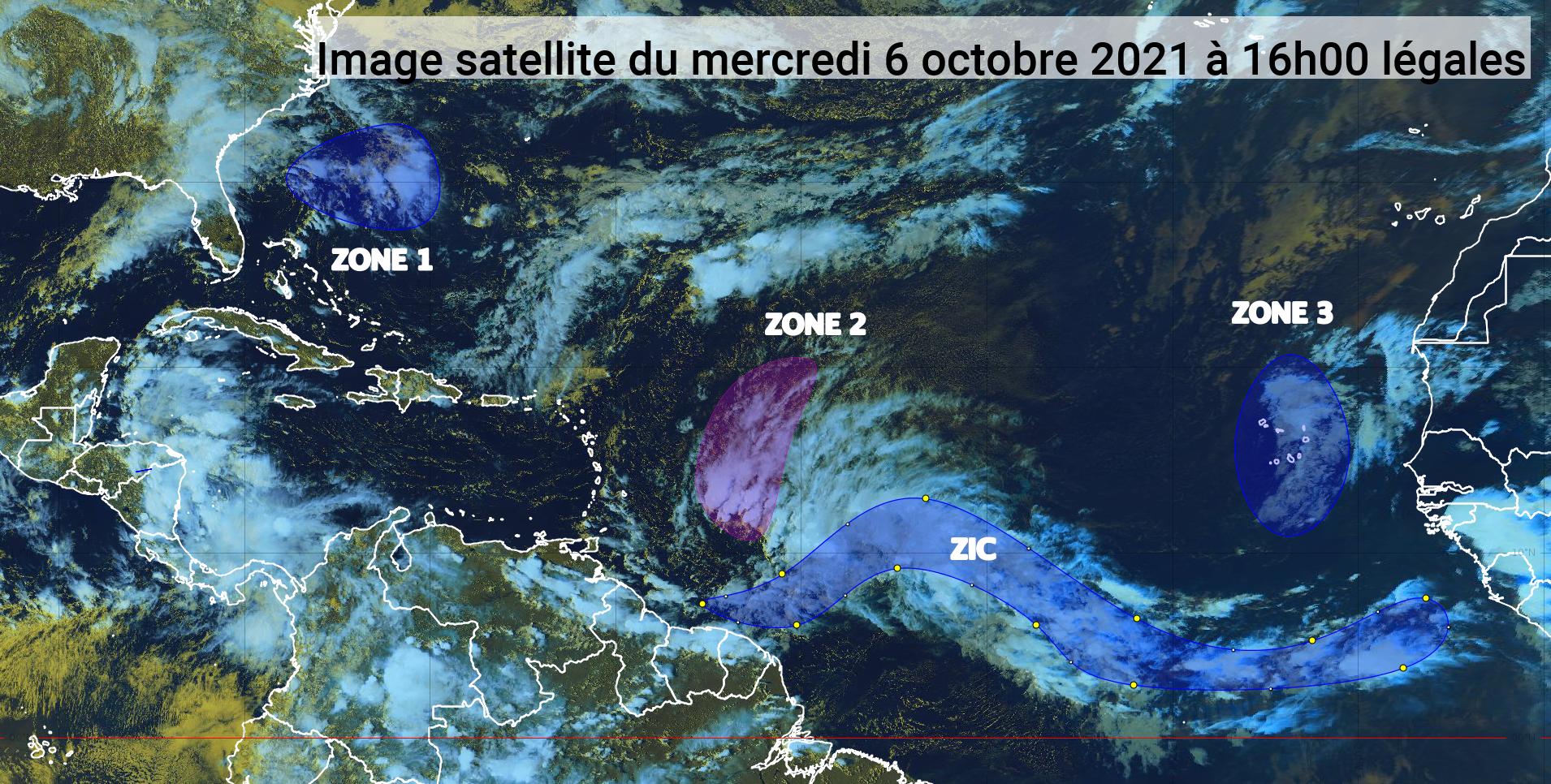     Deux ondes tropicales devraient concerner l'arc antillais (bulletin du 6/10/21)

