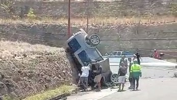     Spectaculaire accident de la route à Bellefontaine

