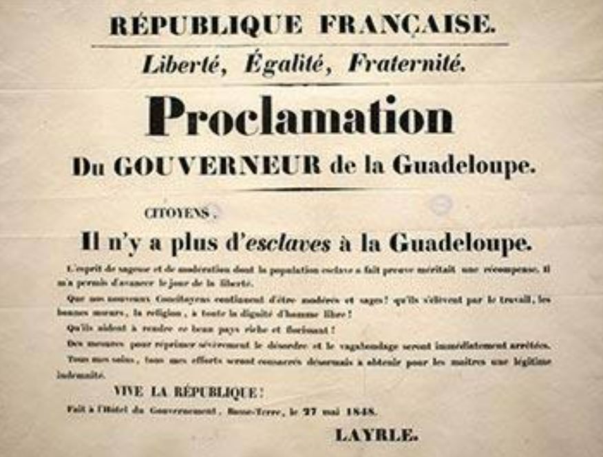     Le 27 mai 1848, l'esclavage est aboli en Guadeloupe

