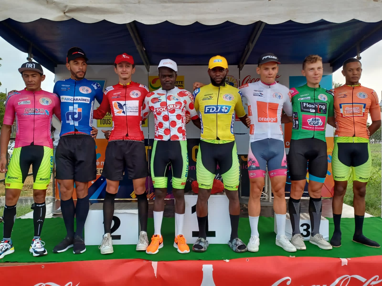     Tour cycliste de Martinique : les porteurs de maillot de la troisième étape

