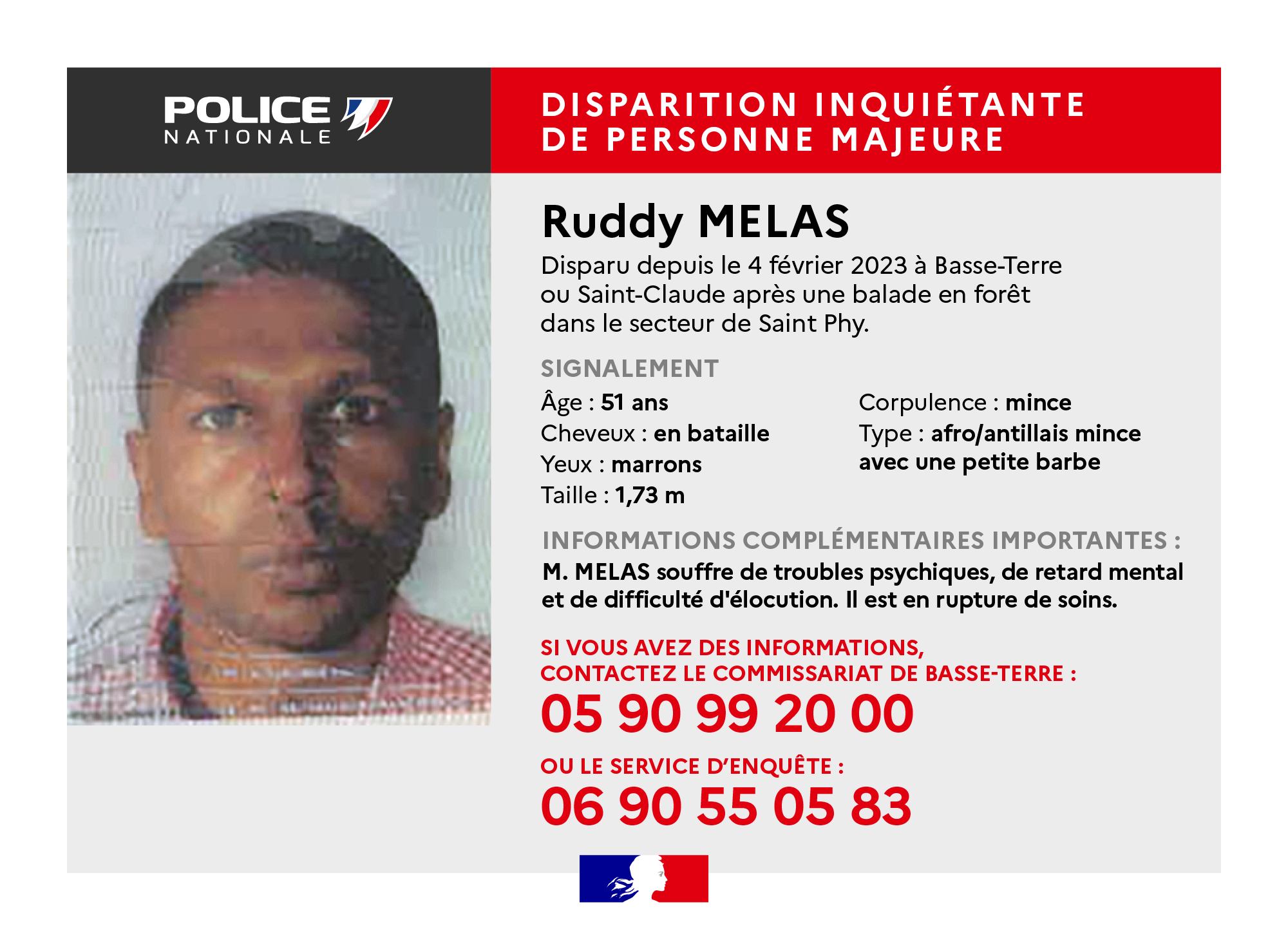     Disparition inquiétante : avez-vous Ruddy Melas ?

