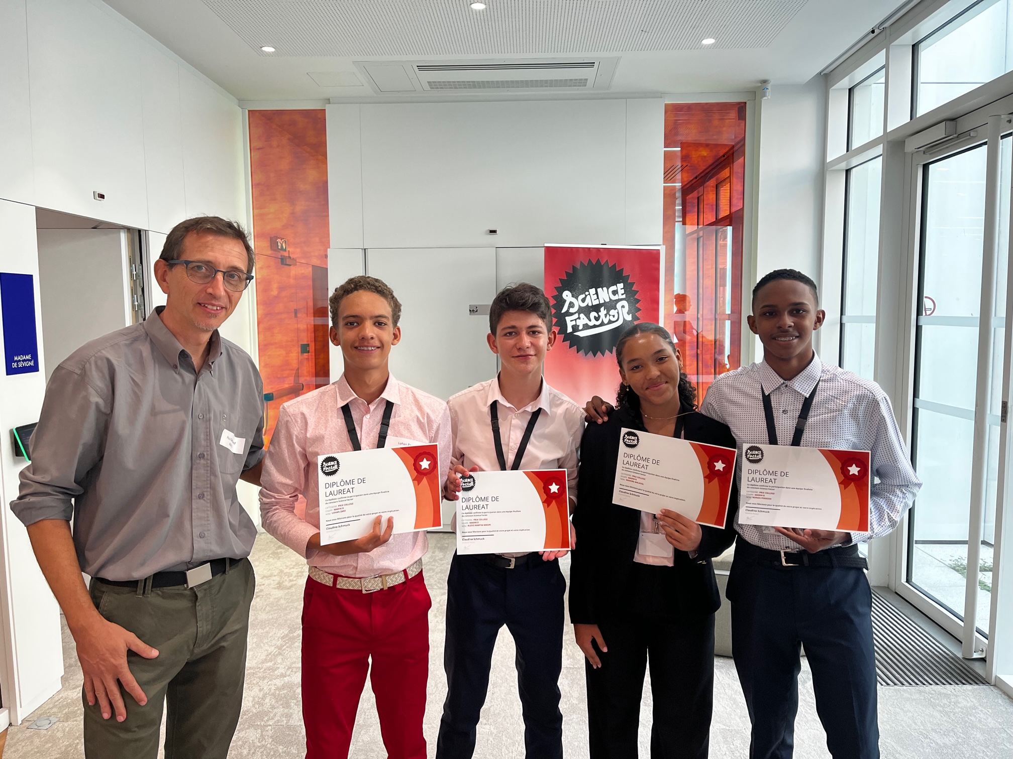     Concours Science Factor : l’équipe de Martinique double lauréate 

