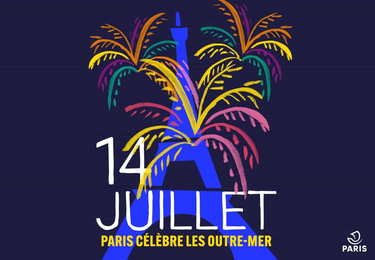     14 juillet à Paris : un feu d'artifice aux couleurs des Outre-mer

