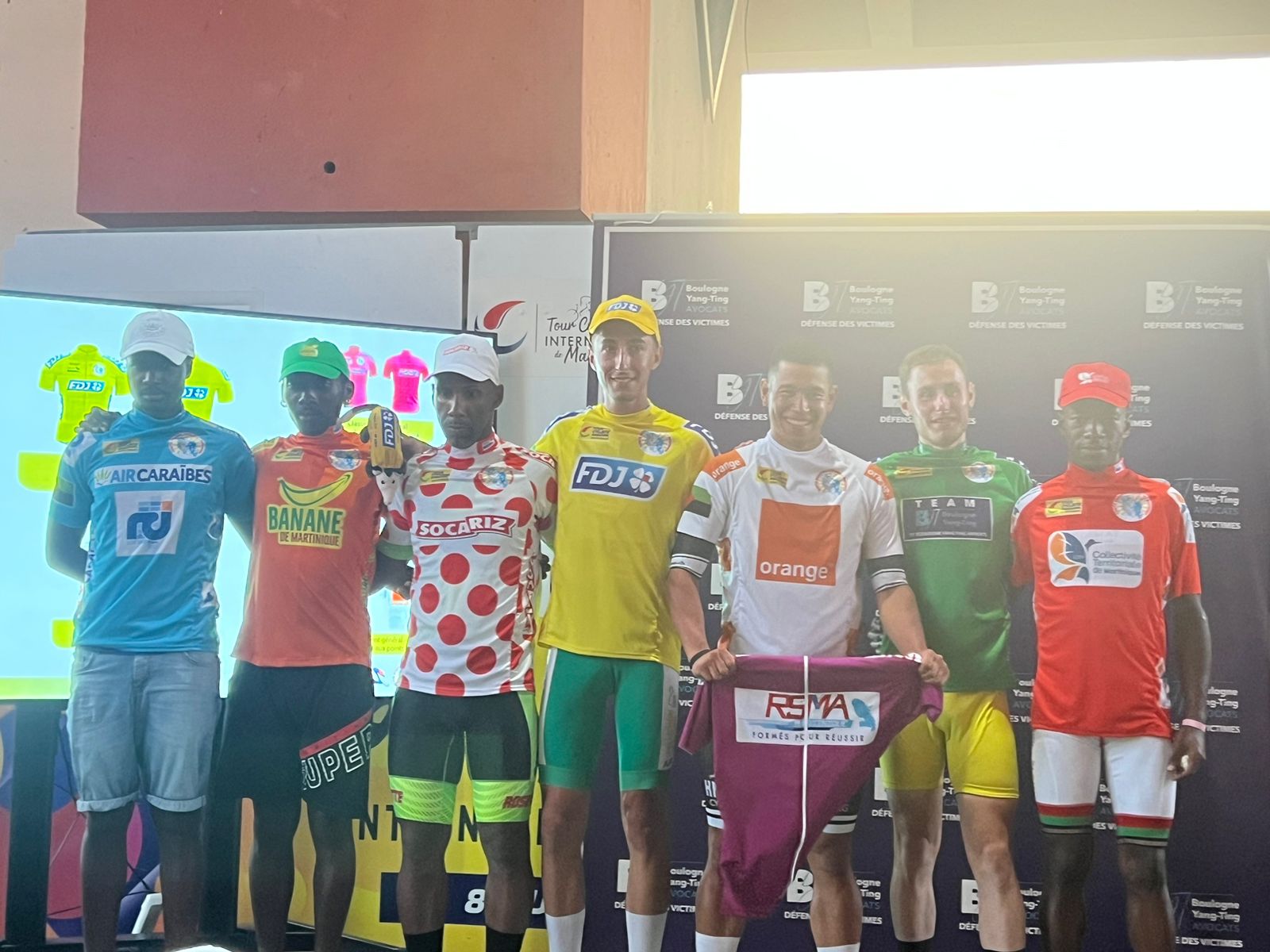     Classements et maillots après la 2ème étape du Tour Cycliste de Martinique


