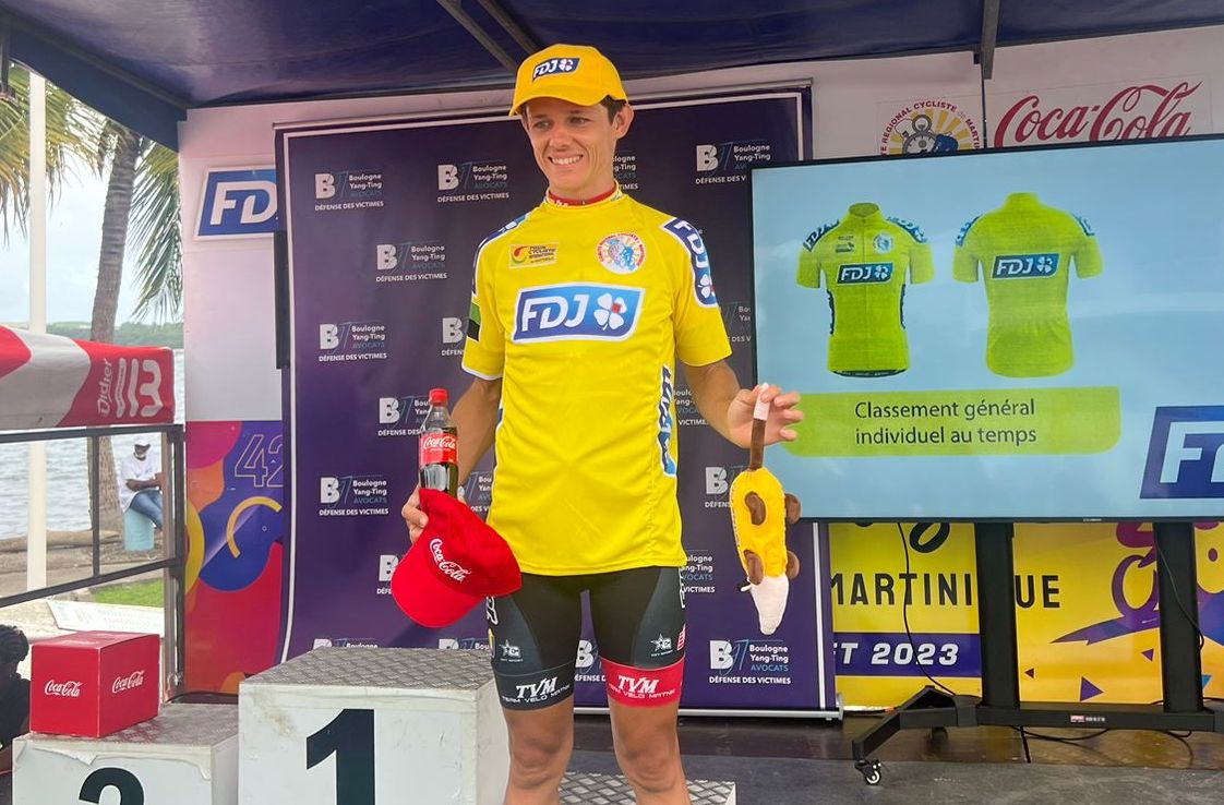     Guillaume Gaboriaud, nouveau maillot Jaune du Tour Cycliste de Martinique 

