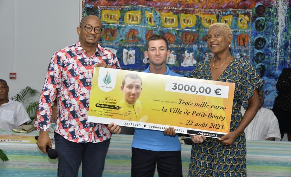     Benjamin Le Ny, vainqueur du Tour cycliste de Guadeloupe mis à l’honneur

