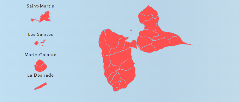    Brume de sable : La Guadeloupe toujours placée en alerte rouge à cause de la mauvaise qualité de l'air


