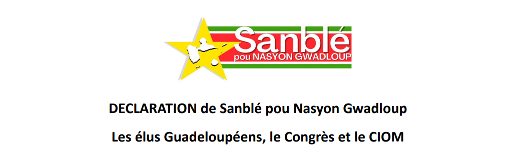     « Sanblé Pou Nasyon Gwadoup » s’inquiète de l’avenir politique du territoire

