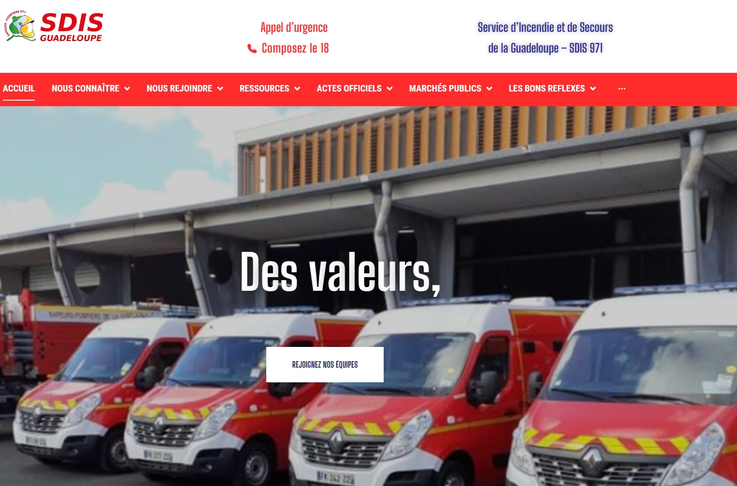     Le SDIS de Guadeloupe lance son nouveau site internet 

