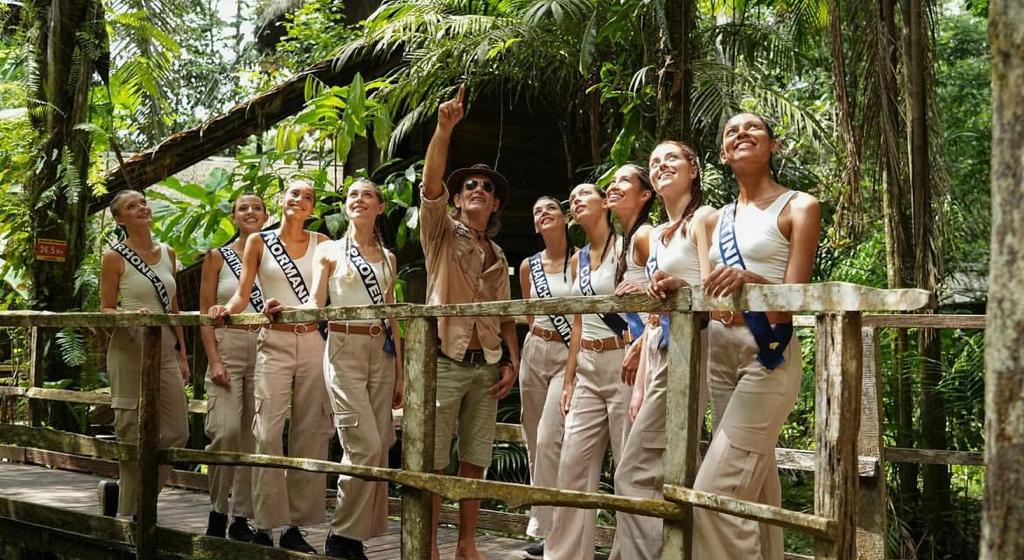    Les candidates à Miss France enthousiasmées par la découverte de la Guyane

