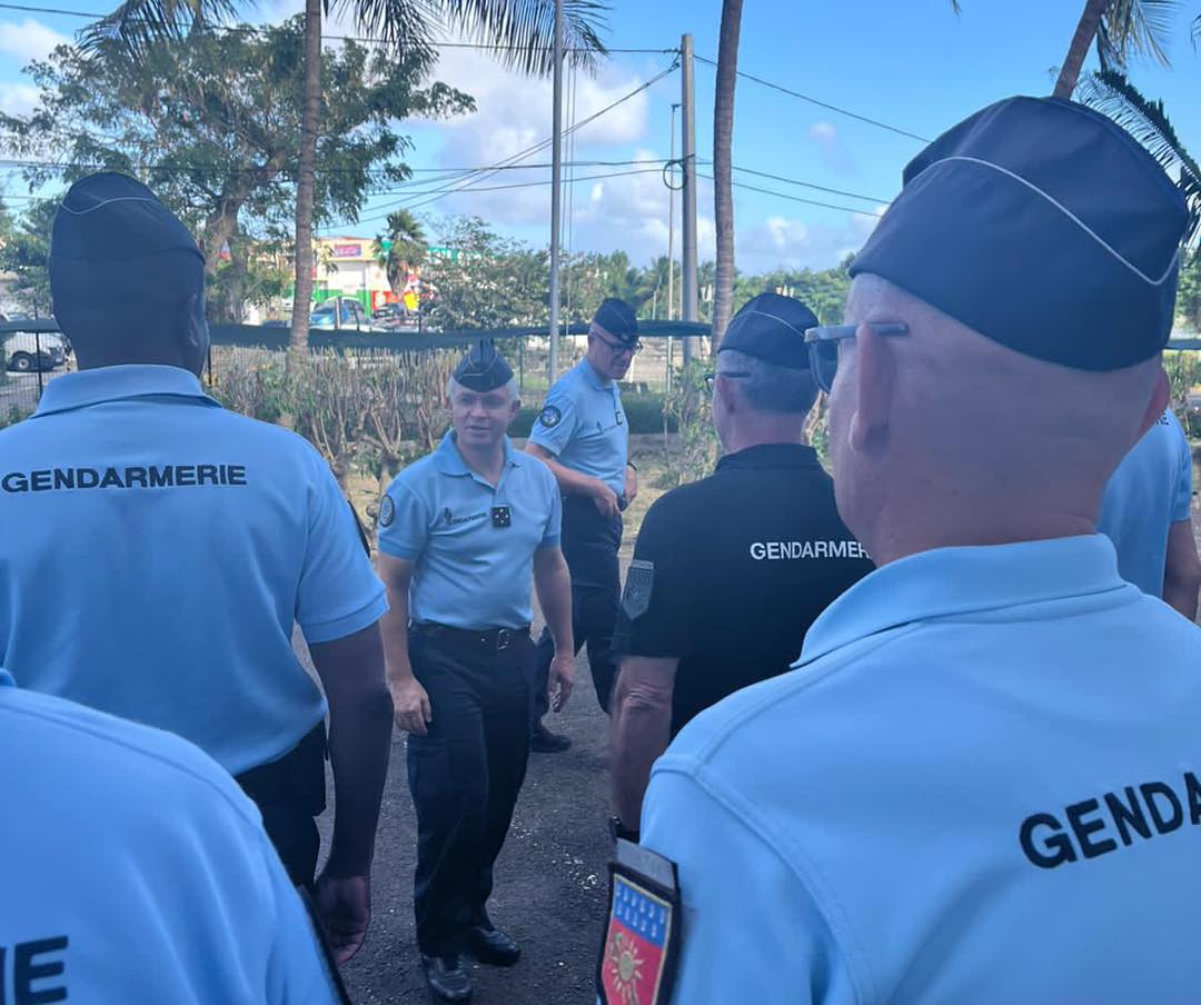    Le général Lavergne, commandant de la gendarmerie d’Outre-Mer, en visite en Guadeloupe 

