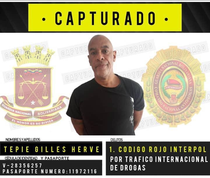     Un narcotrafiquant martiniquais, recherché par Interpol, arrêté au Venezuela

