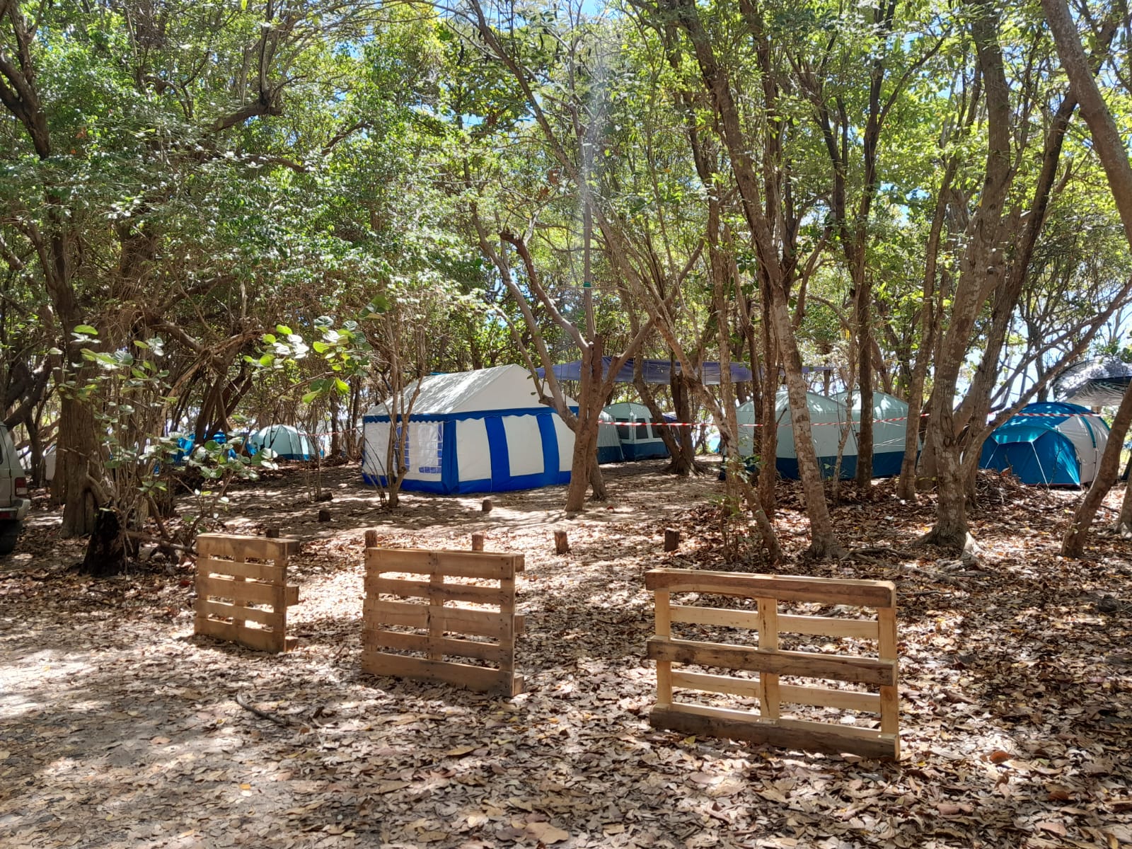     À Sainte-Anne, le traditionnel camping de Pâques est encadré et surveillé

