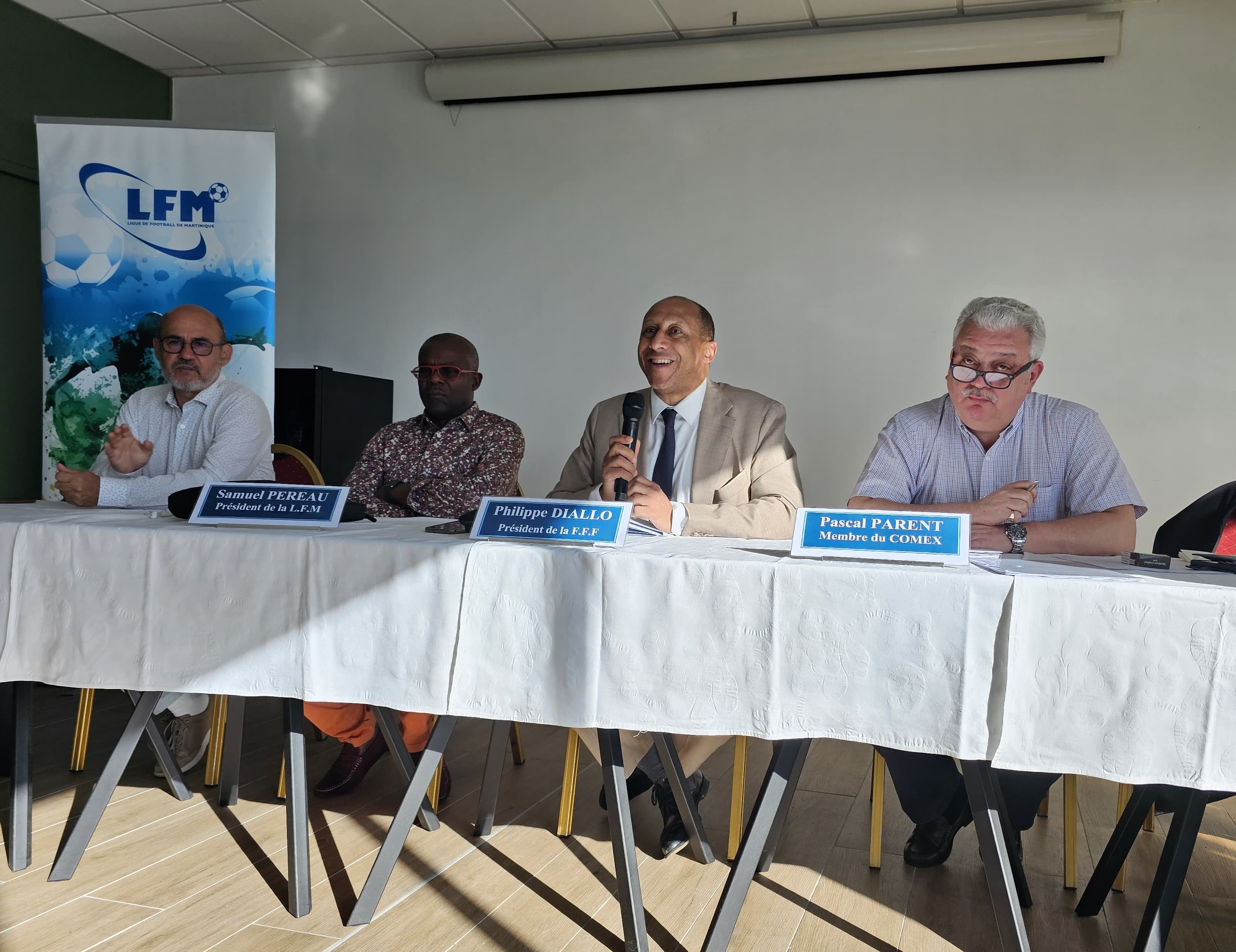     Philippe Diallo, le président de la Fédération française de football est en Martinique

