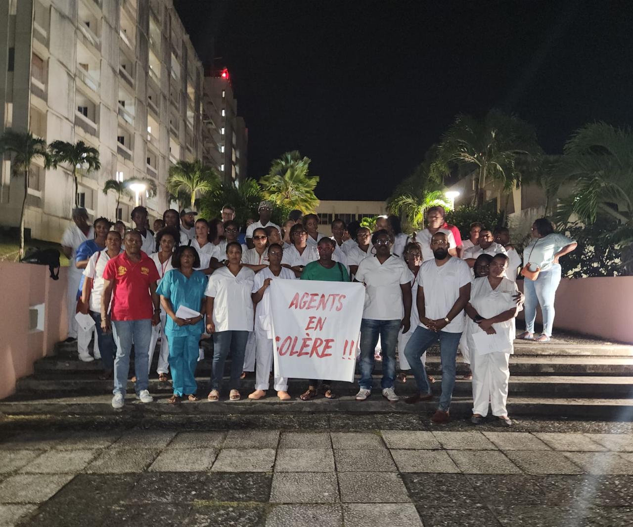     Les agents de nuit du CHU de Martinique mobilisés 

