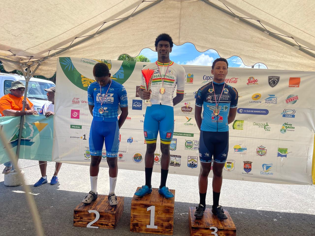     U17 et U23 : Palene et Vanony, nouveaux champions sur route de Guadeloupe 

