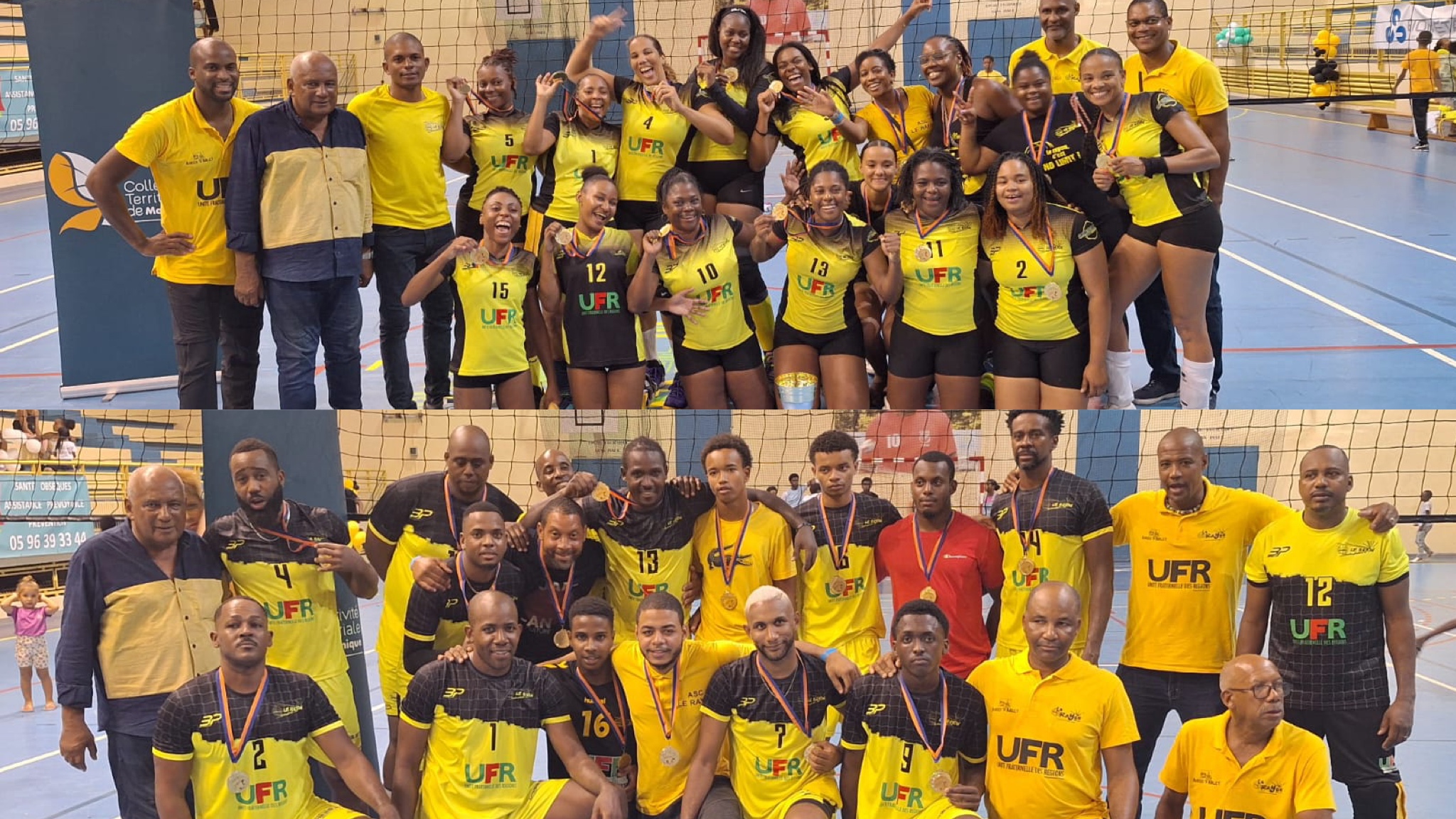     Volley-ball : le Rayon de Petite-Anse, champion de Martinique hommes et femmes

