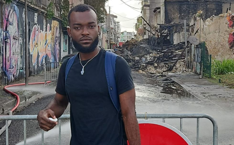     Kervens Louis, un étudiant, a tout perdu dans l'incendie de la rue Peynier

