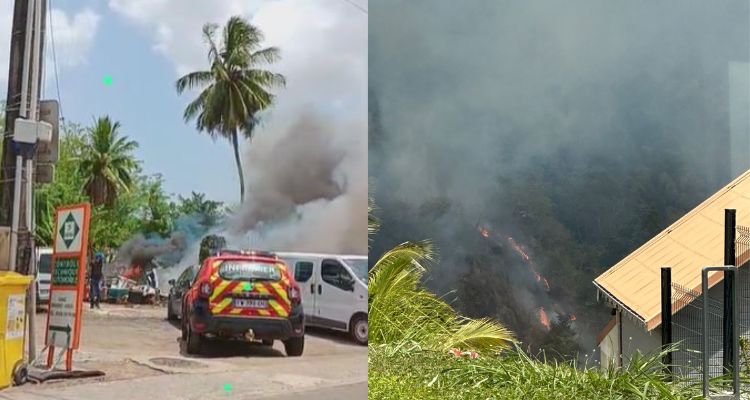     Ducos, Carbet, Rivière-Salée, Schoelcher : quatre incendies en quelques heures en Martinique


