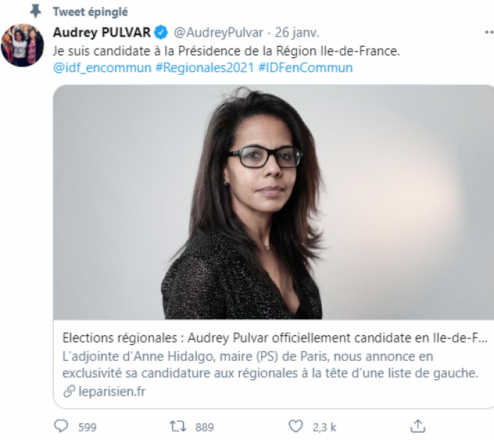 Audrey Pulvar candidate
