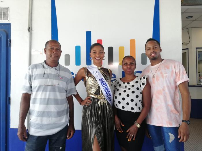 Floriane Bascou Miss Martinique 2021 et sa famille