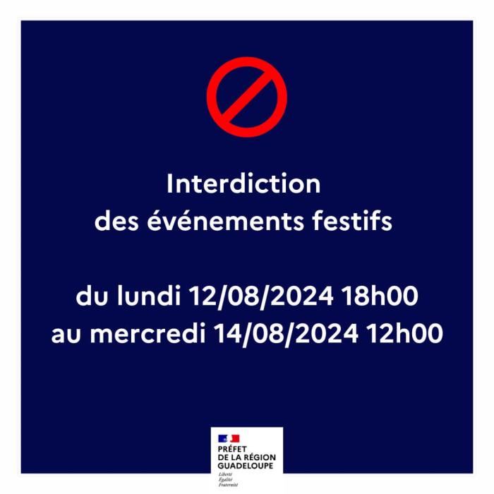 interdiction événement