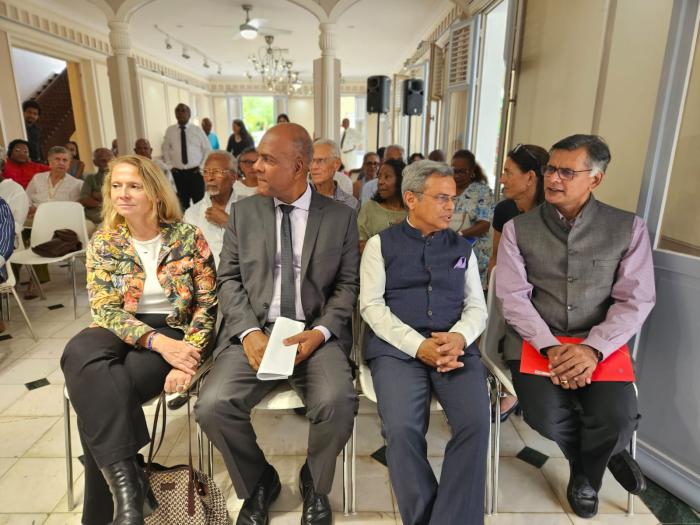 Serge Letchimy et l’ambassadeur d’Inde de France, Jawed Ashraf