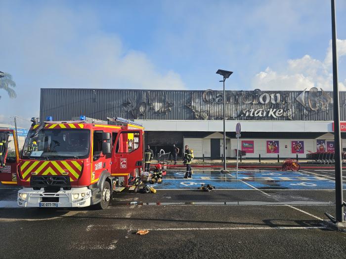 incendie carrefour market