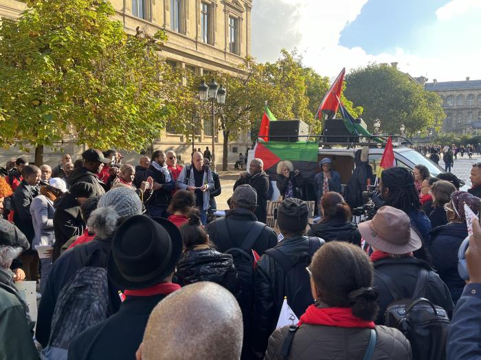 Rassemblement devant le Palais de Justice pour dénoncer le non-lieu dans le dossier du chlordécone