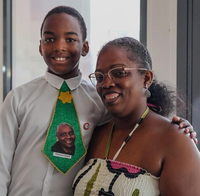 Kenjy Dionny et sa mère