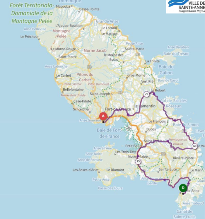 ETAPE 2 – Sainte-Anne / Fort-de-France (94.1 kms)