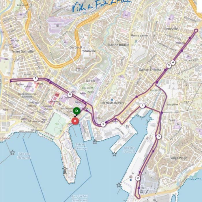 tracé clm tour cycliste martinique fort-de-france.jpg