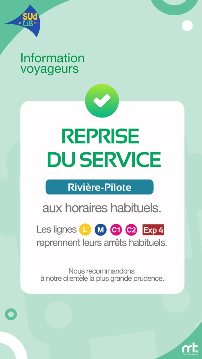 reprise du service