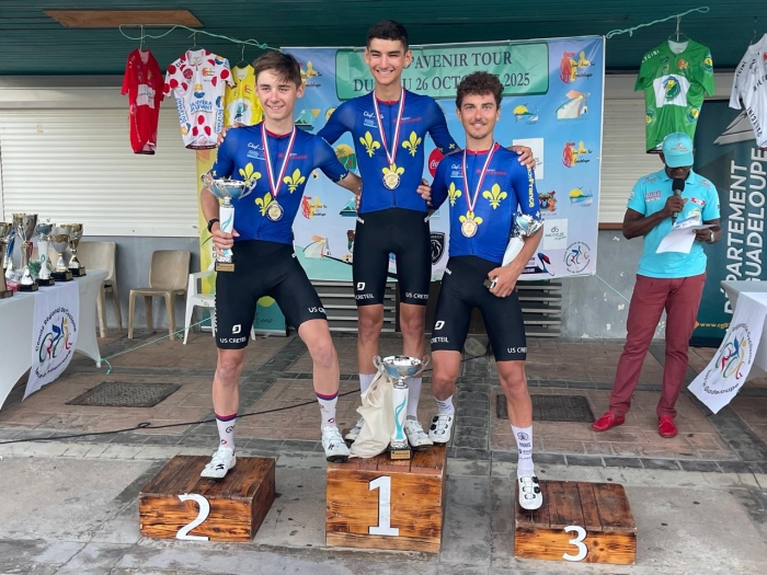 Le podium de l’étape