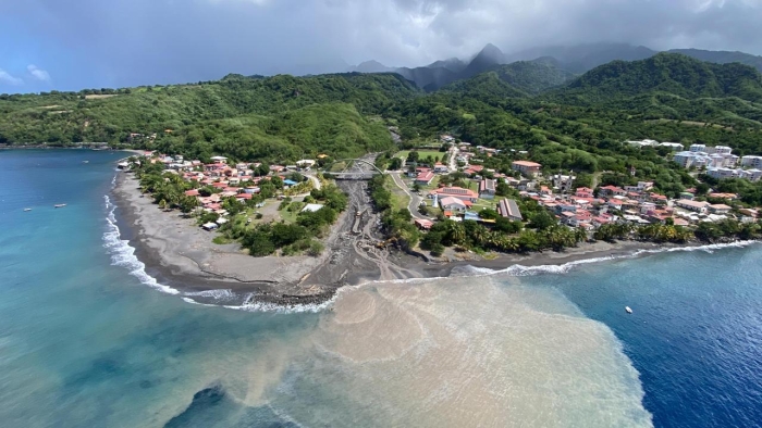falaise samperre lahars rivière prêcheur